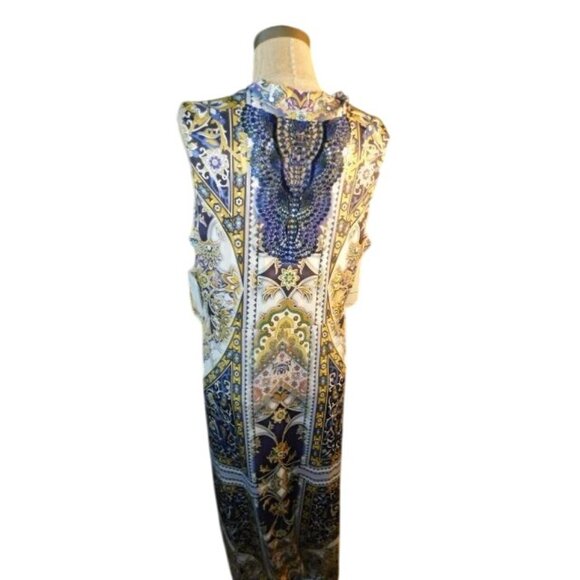 One World Size L Large Slinky Stretchy Boho Hippy Maxi Dress NWT - Picture 4 of 4